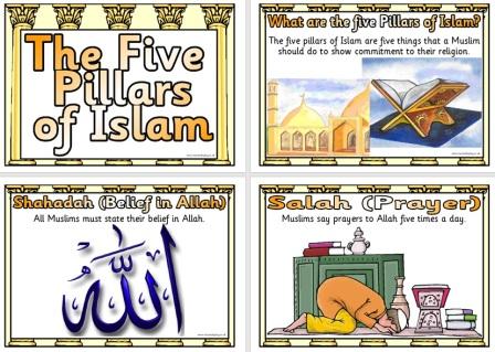 Free Printable Religious Education Posters - 5 Pillars of Islam