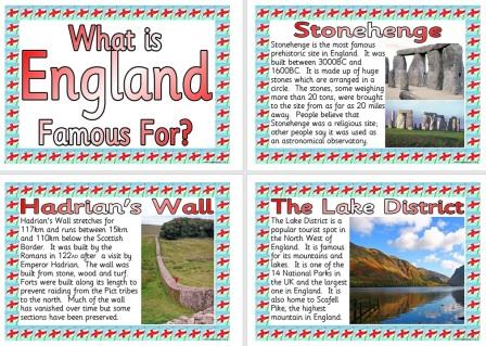 Free Printable What is England Famous For Posters