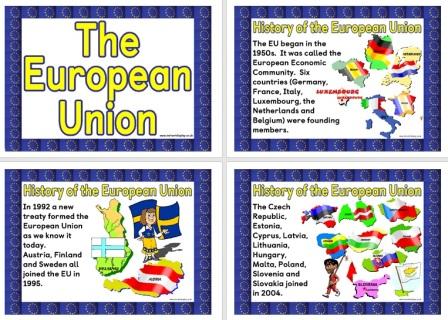 Free set of printable posters about the European Union