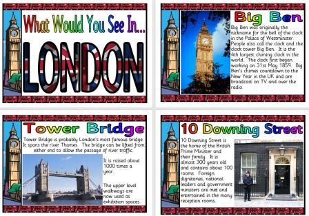 Free printable London Information Posters