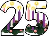 Advent Wreath background lettering set for Christmas Display.