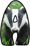 Free digital lettering, display, scrapbooking, badgers