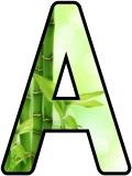 Free printable bamboo background instant display digital lettering and number sets for classroom display.