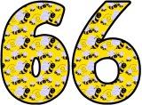 Busy bees background free printable lettering sets for classroom display, scrapbooking etc