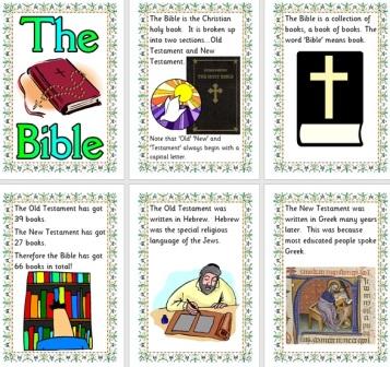 Free Set of Information posters about the Bible Christianity