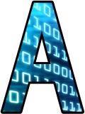 Free printable Maths, binary numbers background instant display lettering sets for classroom display.