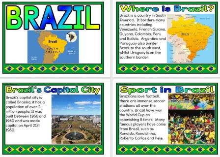 Free printable Geography Information posters about Brazil