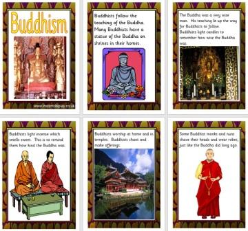 Free Printable Buddhism World Religions Poster Cards