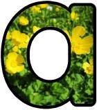 Free printable Buttercup lettering sets.