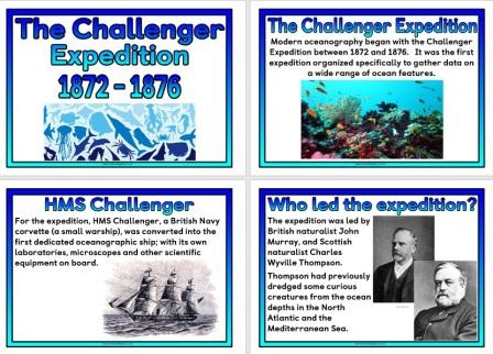 Free Information Posters about the Challenger Expedition