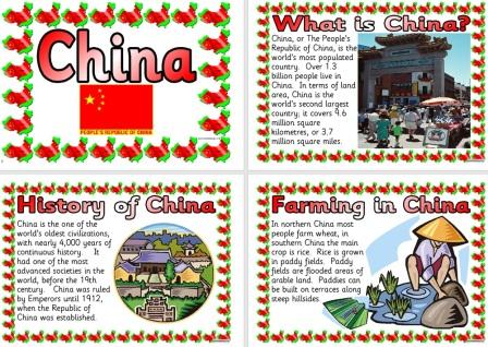 Free Printable China Information Posters Geography Resource