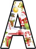 Christmas background display lettering for Classroom Display.