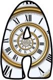 Spiral Clock Face background instant display digital lettering sets for classroom bulletin board display.