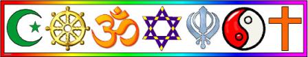 Printable Coexist Religions of the World Banner