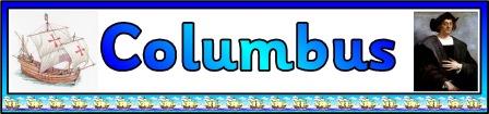 Free Christopher Columbus printable banner for display