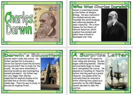 Charles Darwin Biography Posters