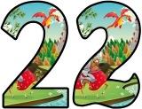 Free printable English, Castle, Knight and Dragon background instant display lettering sets for classroom display.