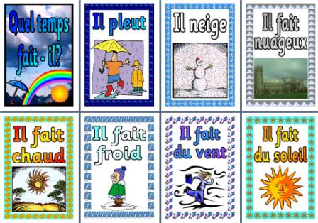 Wuel Weather fait  vocabulary  french weather  the   French How temps is  worksheet MFL  Resource il?