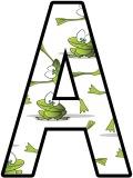 Fantastic frogs background free printable instant display lettering sets for classroom bulletin board display, scrapbooking, free digital letters