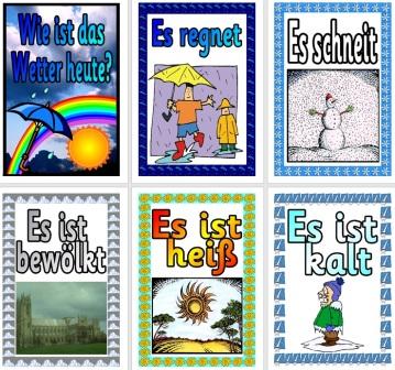 Free German Vocabulary Cards The Weather