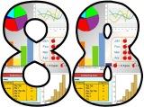 Free printable Maths graphs and charts background instant display lettering sets for classroom display.