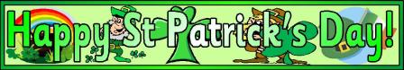 Happy St Patrick's Day Printable Banner