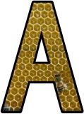 Bee Hive instant display lettering set.