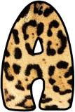 Free printable Jaguar Print Pattern background instant display digital lettering sets for display.