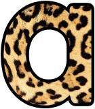 Free printable Jaguar Print Pattern background instant display digital lettering sets for display.