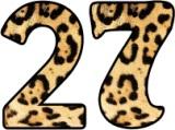Free printable Jaguar Print Pattern background instant display digital lettering sets for display.