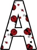 Ladybird, Ladybug lettering sets for display