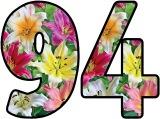 Free printable Lily flower lettering for display