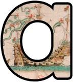 Free Mary Rose display lettering sets, digital letters