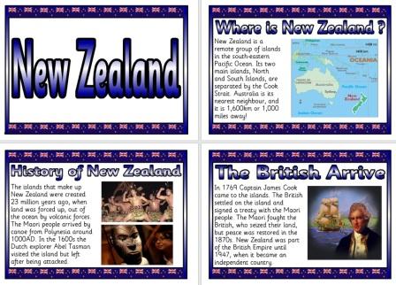 Free Geography Teaching Resource New Zealand Information