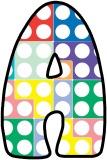 Free printable Numicon background instant display digital lettering sets for classroom display.