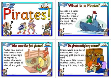 Free printable Pirates Information Teaching Resource Posters