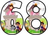Prince and Princess background free digital lettering sets for classroom bulletin board displays.