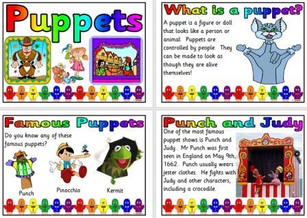 Free Posters About Puppets Classroom Display
