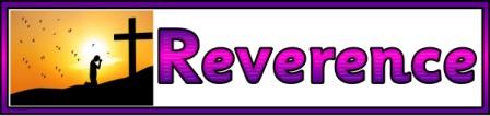 Free printable Reverence Banner Religion Virtues