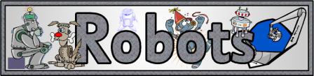 Printable Robots Banner Free