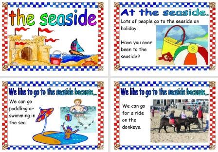 Free printable Things to do at the Seaside posters