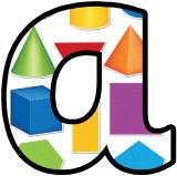 Free geometric shapes printable digital lettering, display lettering sets.