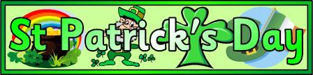 St Patrick's Day Banner Printable