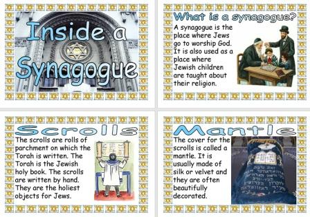 Free Printable Inside a Synagogue Childrens Information Posters