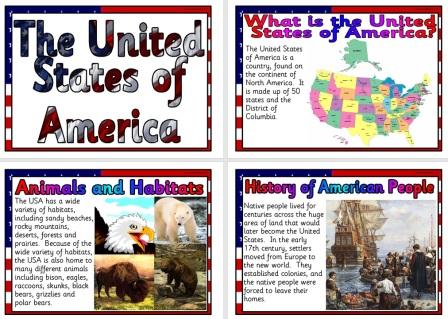 Free Printable Information Posters about the United States of America