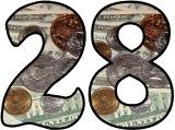 Free printable money, US Dollars coins and notes background instant display lettering sets for classroom bulletin board display.