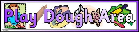 Play Dough Area Banner