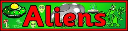 Free Printable Aliens Banner