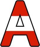 Free printable Austrian Flag background instant display digital lettering sets for classroom display.