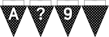 printable classroom bunting from instant display